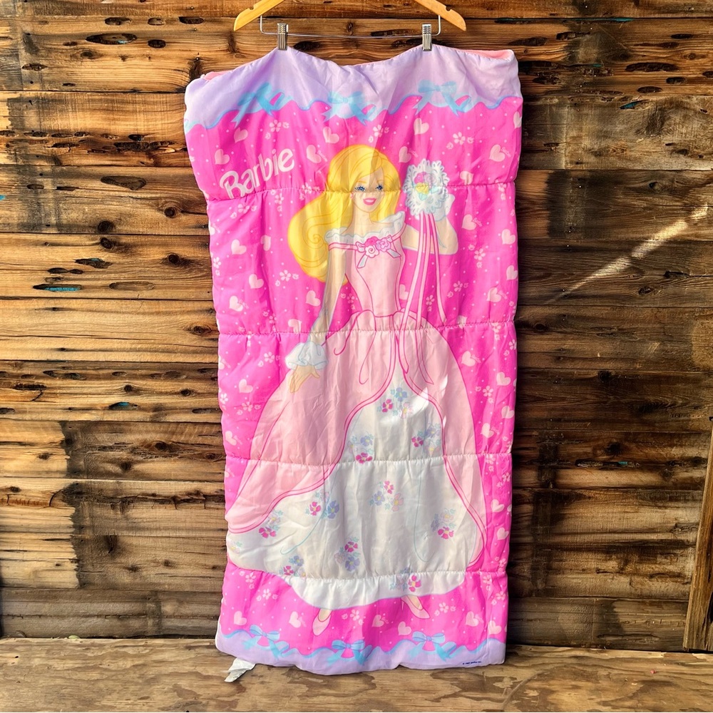 VINTAGE | Barbie 1997 Pink Sleeping Bag